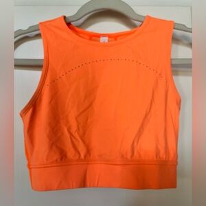 Orange lululemon crop top
